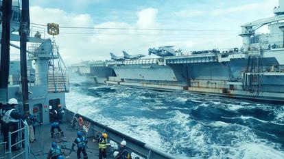Le porte-avions Charles de Gaulle en février 2026 lors de l’opération Orion 26 dans l’Atlantique Nord.