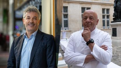 De gauche à droite, Franck Chaumès et Thierry Marx.
