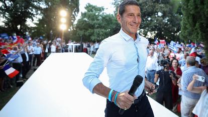 Le maire de Cannes et candidat Nouvelle Énergie à la présidentielle, David Lisnard.
