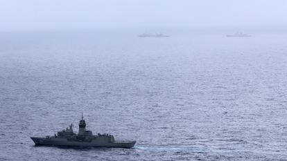 L’HMAS Arunta, navire de la Marine royale australienne, le 13 février 2025. (Photo d’illustration)