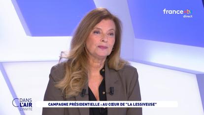 Valérie Trierweiler dans «C dans l’air» sur France 5.