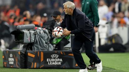 Bruno Génésio et l’OM ont connu la défaite face à l’Olympiakos.