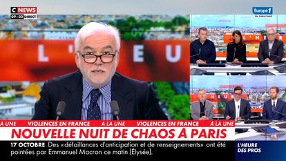 Pascal Praud dans «L’Heure des pros» sur CNews.