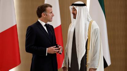 Emmanuel Macron accueilli ce lundi par Mohammed ben Zayed Al Nahyane, président des Émirats arabes unis.
