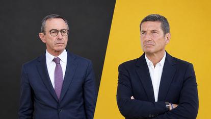 Bruno Retailleau et le maire de Cannes et candidat « Nouvelle Énergie », David Lisnard.