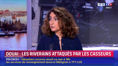 Isabelle Saporta, éditorialiste mise à pied de la chaîne.