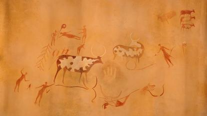 Les fresques du Tassili n’Ajjer ont été réalisées au Néolithique, il y a 10.000 ans, à une époque où le Sahara était vert et abritait une faune et une flore très variées.