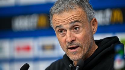 Luis Enrique, un entraîneur heureux après la victoire de son équipe face au FC Barcelone.
