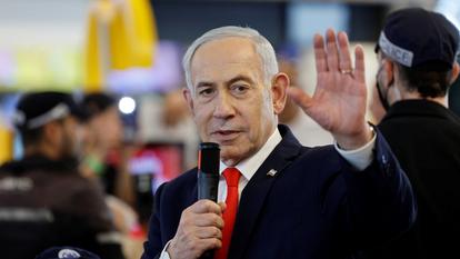 Le Premier ministre israélien Benyamin Netanyahou avant les élections nationales d’Israël, à Ramla, Israël, le 19 octobre 2026.