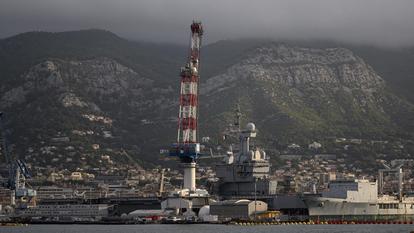Une vue du port militaire de Toulon, dans le sud de la France, le 19 octobre 2023.