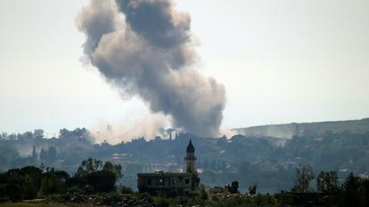 Une frappe israélienne a visé le village de Zaoutar al-Gharbiyé, le 11 mai dernier.