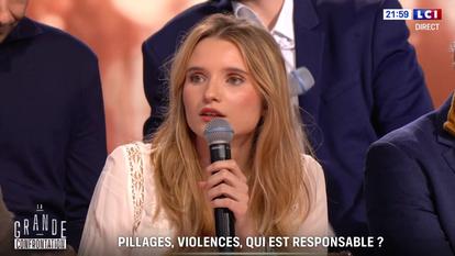 Lola-Fleur Whittaker dans «La Grande Confrontation» sur LCI.