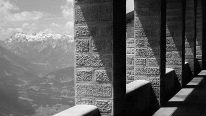 Photographie prise en mai 1945 du Kehlsteinhaus, surnommé le «Nid d’aigle» et utilisé par Adolf Hitler ainsi que par le parti nazi pour des réceptions et des rencontres.