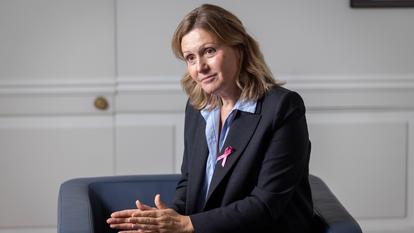 Yaël Braun-Pivet répond aux questions du Figaro, à l’Assemblée nationale, à Paris, le 27 octobre 2026.