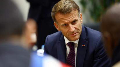Le président français Emmanuel Macron, à Trappes, le 23 octobre 2026.