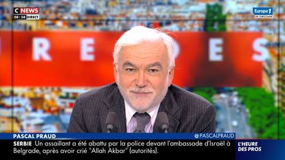 Pascal Praud dans «L’Heure des pros» sur CNews.