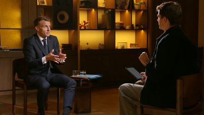 Emmanuel Macron sur le plateau d’HugoDécrypte