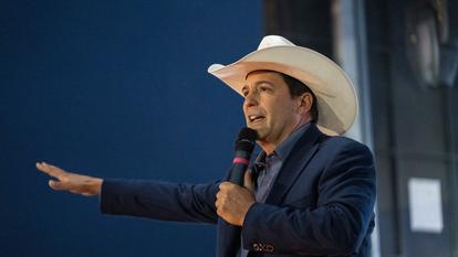 Bobby Pulido, chanteur tex-mex de 53 ans, fait campagne sous l’étiquette démocrate dans la 15e circonscription du Texas.