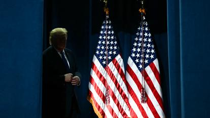 Donald Trump lors d’un meeting de campagne en Caroline du Sud.