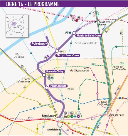 RATP : la ligne 14 prolonge jusqu' Mairie de Saint-Ouen en dcembre