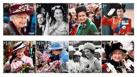Timbre Royal Mort d'Elizabeth II : son règne raconté par les timbres de la Royal Mail