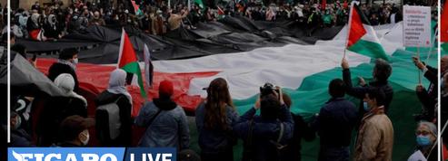 Plusieurs milliers de personnes dans les rues françaises en soutien aux Palestiniens
