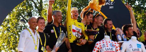 Tour de France: près de 620.000 euros pour l'équipe de Pogacar