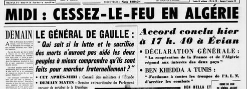 Guerre d'Algérie : il y a 60 ans, le cessez-le-feu à la une du Figaro