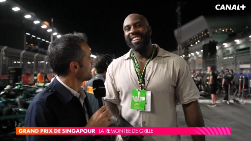 F1: «Je profite de ma médaille», Teddy Riner spectateur star du GP de Singapour