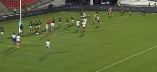 France-Afrique du Sud : en vidéo, l’essai de Raphaël Audebert pour remettre les Bleuets dans le coup