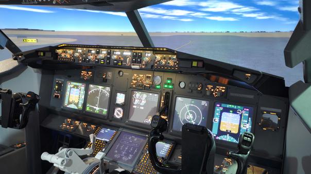 Le jeune Guadeloupéen a acquis les bases du pilotage sur le jeu « Flight simulator».