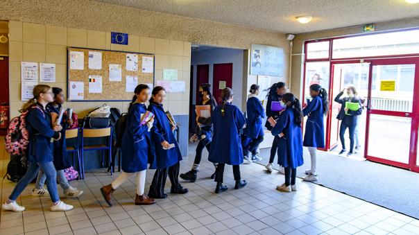 Au collège Charles-Péguy à Bobigny, les classes de 6e vont devenir mixtes en septembre 2024.