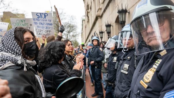 Plus d’une centaine de manifestants ont été arrêtés lors de cette manifestation de soutien à l’université de Columbia.