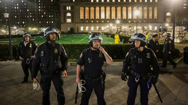 La police new-yorkaise est intervenue sur le campus le 30 avril dernier pour déloger des bloqueurs.