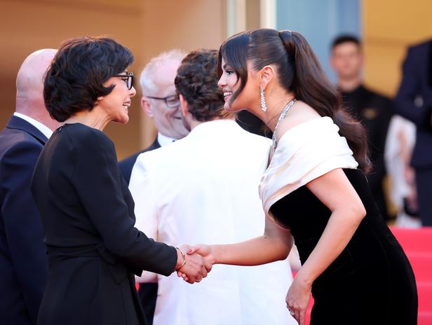 La montée des marches du samedi 18 mai 2024 - photo 5 Rachida Dati et Selena Gomez. (Cannes, le 18 mai 2024.)