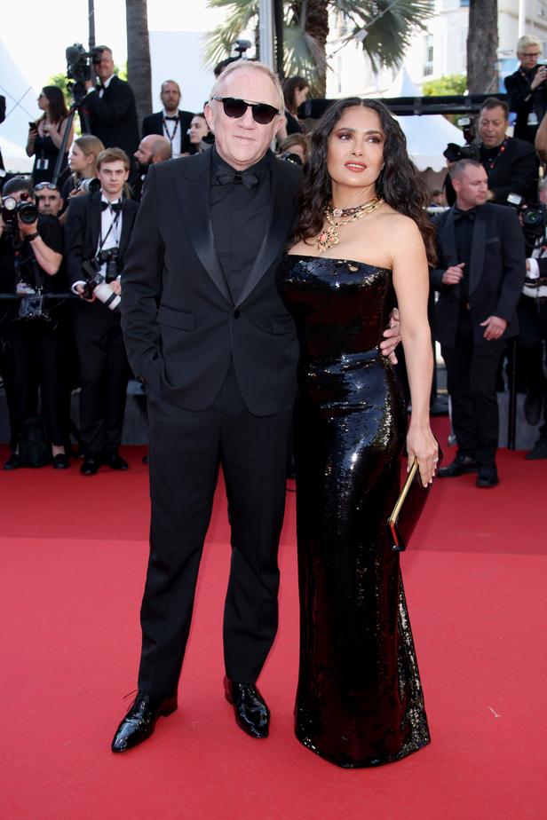 La montée des marches du samedi 18 mai 2024 - photo 19 Salma Hayek et François Pinault. (Cannes, le 18 mai 2024.)
