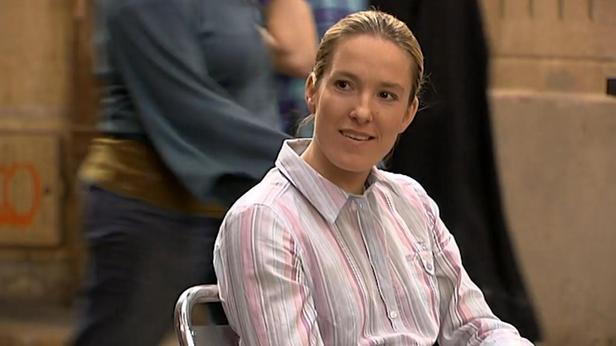 Justine Henin, lors de son apparition dans son propre rôle dans la série "Plus Belle La Vie", en mai 2009 - photo 24