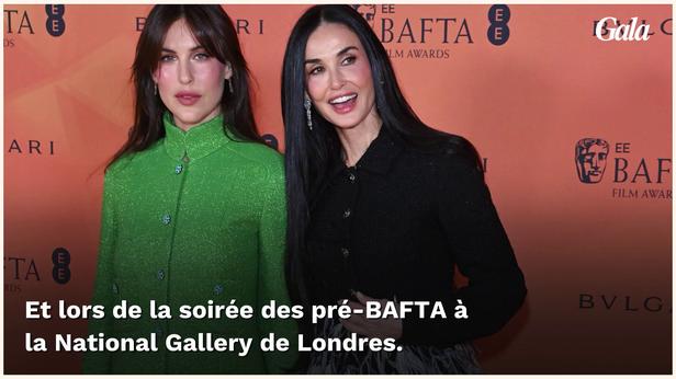 GALA VIDEO - Demi Moore et Scout Willis : mère et fille comme des jumelles à la soirée des pré-BAFTA