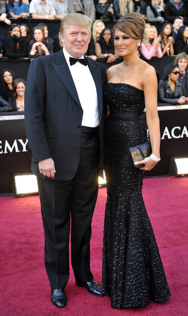 Donald et Melania Trump sur le tapis rouge de la 83ème cérémonie des Oscars à Los Angeles, le 27 février 2011 - photo 2