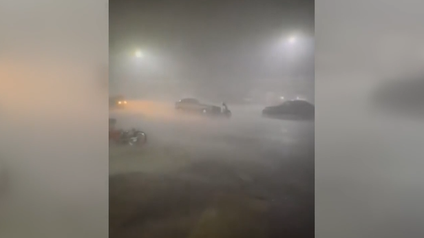  les images d'Alexandrie frappée par de fortes pluies et des orages