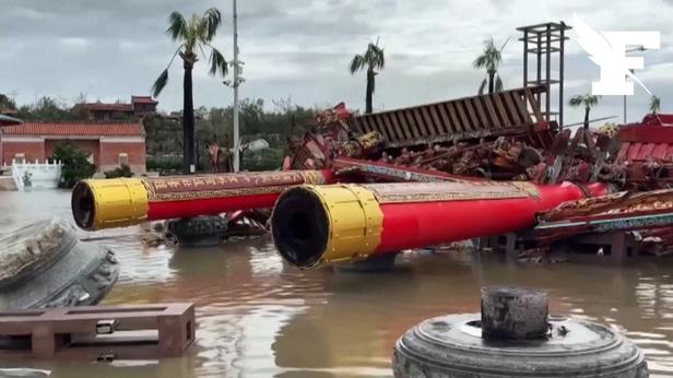 les images des dégâts après le typhon Danas