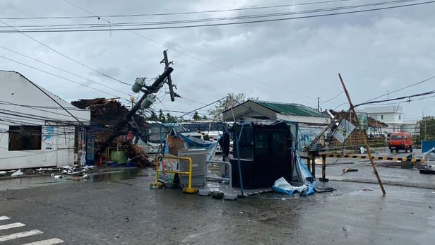 Des dégâts causés par le typhon Phanfone aux Philippines.