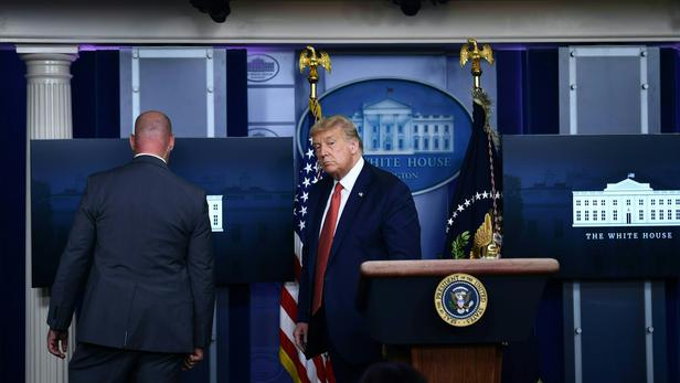 Donald Trump a été mis à l'abri par son service de sécurité.