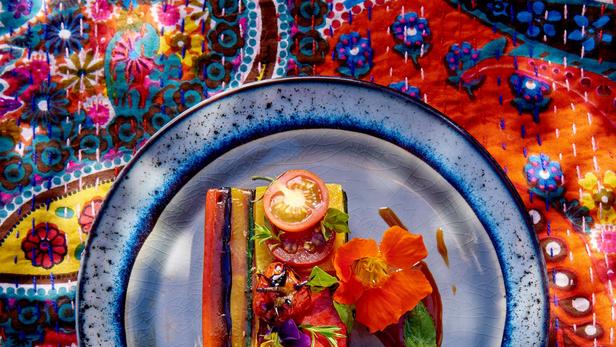 Une recette à base de poivrons, d'aubergines et de tomates.