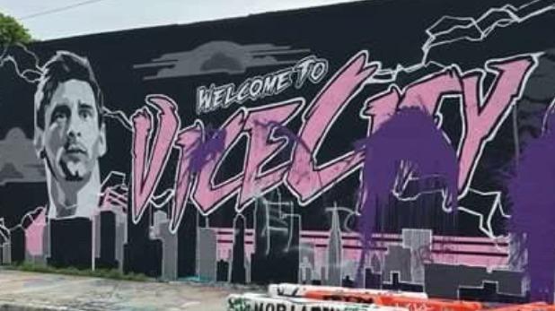 Foot : une fresque de Messi vandalisée à Miami par des supporters rivaux