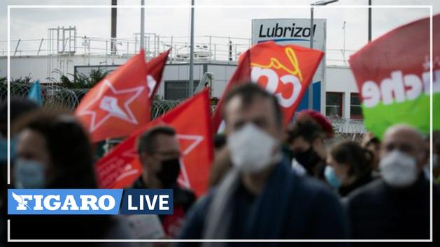 Demonstration in Rouen one year after the fire at the Lubrizol factory