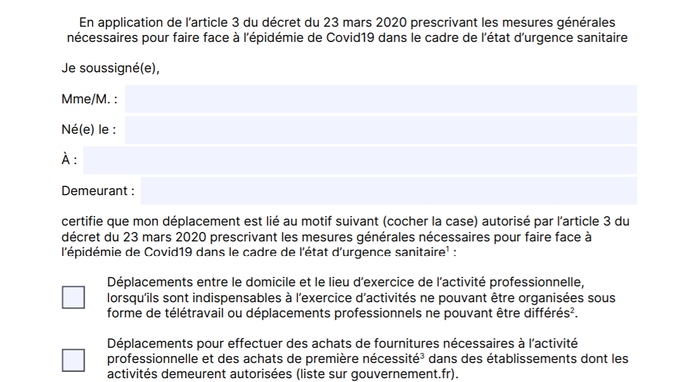 Telechargez L Attestation De Deplacement Originale Et Decouvrez Comment Elle Fonctionne