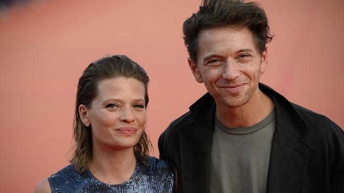 Mélanie Thierry avec son mari Raphaël Haroche à la 49e édition du festival du film américain de Deauville (Deauville, le 7 septembre 2023).