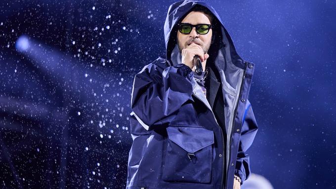 Justin Timberlake se produit lors de la première journée du Lollapalooza. (Berlin, le 12 juillet 2025.)