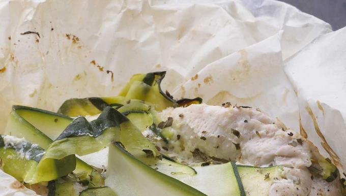 Papillote De Poulet à La Crème, Beurre De Citron Vert